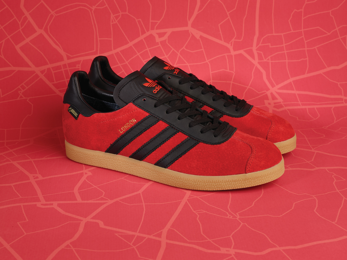 adidas london trainers red black