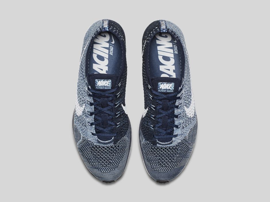 Nike Flyknit Racer Blue White size blog