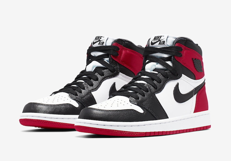 Jordan 1 satin store black toe store list