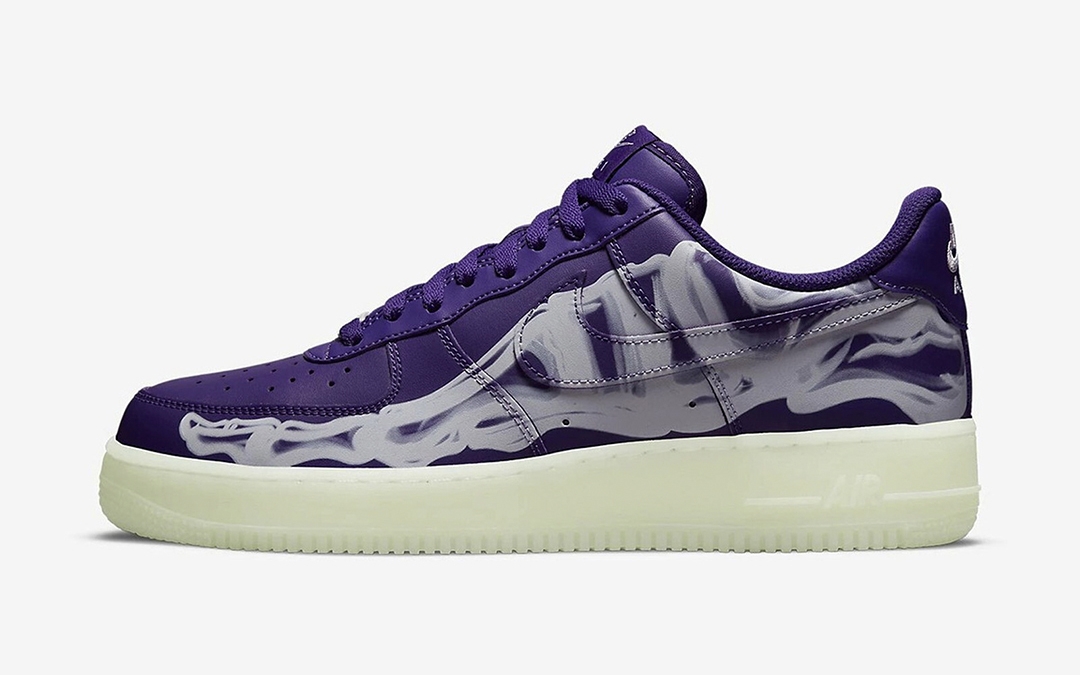 Get Halloween-ready with the Nike Air Force 1 Low ‘Purple Skeleton Halloween’ Get Halloween-ready with the Nike Air Force 1 Low ‘Purple Skeleton Halloween’